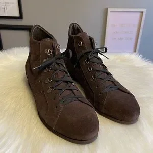 Botticelli Men’s Lace-Up Shoes Suede Brown Botticelli Brown Dress Shoes for Men for sale | eBay main image 4